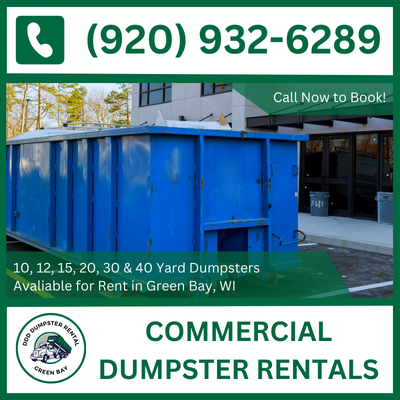 Professional Commercial Dumpster Rental for Green Bay, Wisconsin - DDD Dumpster Rental Green Bay