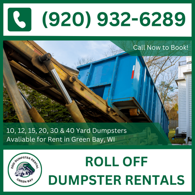 On-Demand Roll-Off Dumpster Rentals in Green Bay, Wisconsin - Immediate Brown County Service - DDD Dumpster Rental Green Bay